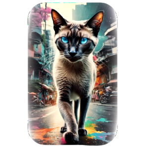 SIAMESE CAT IN BANGKOK Cats in the City Bar Premium fuso 100g Argento - Coins & More - Argento