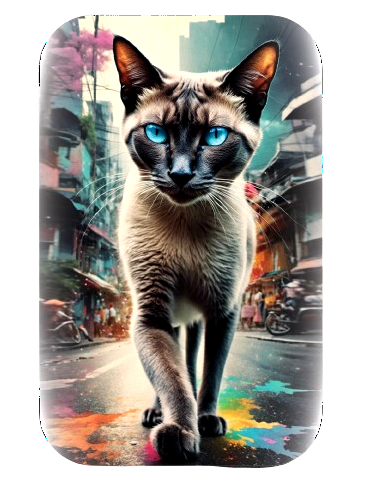 SIAMESE CAT IN BANGKOK Cats in the City Premium Gussbarren 100g Silber - Coins & More - Silber