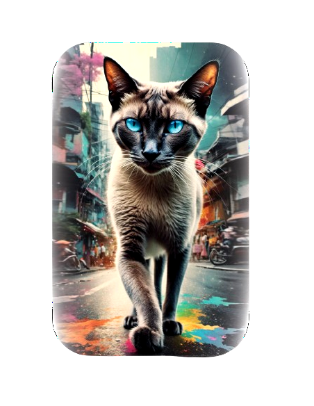 SIAMESE CAT IN BANGKOK Cats in the City Bar Premium fuso 100g Argento - Coins & More - Argento