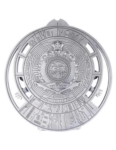 INTELLIGENZA ARTIFICIALE 3D Moneta d'argento da 10 Oz 20$ Niue 2023 - Coins & More - Niue