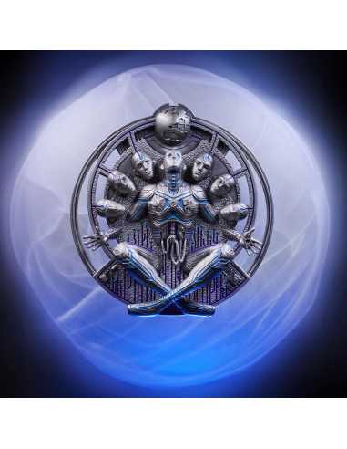INTELLIGENZA ARTIFICIALE 3D Moneta d'argento da 10 Oz 20$ Niue 2023 - Coins & More - Niue
