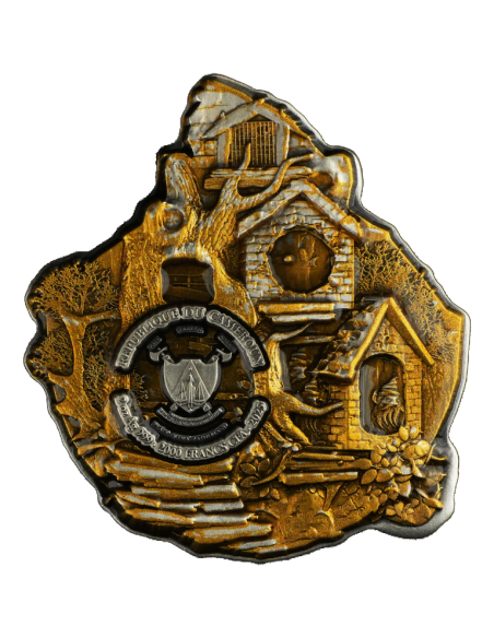 DWARF 2 Oz Moneda de Plata Antigua 2000 Francos Camerún 2025 - Coins & More - Camerún