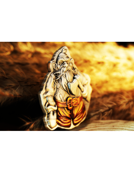 DWARF 2 Oz Moneda de Plata Antigua 2000 Francos Camerún 2025 - Coins & More - Camerún