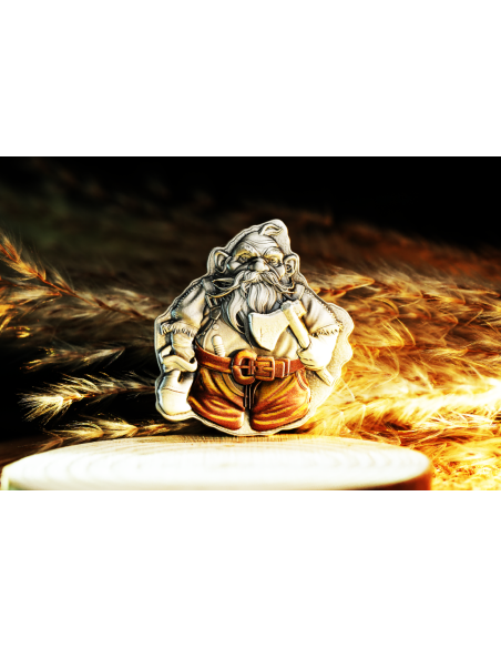 DWARF 2 Oz Moneda de Plata Antigua 2000 Francos Camerún 2025 - Coins & More - Camerún