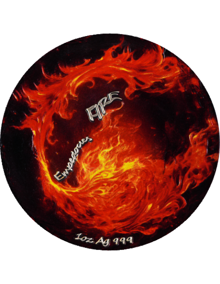 FIRE Empedokles Theorie 1 Oz Silber Runde 2024 - Coins & More - Silber