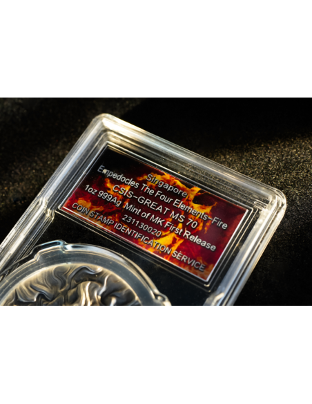 FIRE Teoría de Empédocles 1 Oz Plata Redonda 2024 - Coins & More - Plata