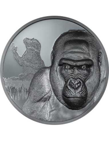 GORILLA Growing Up 2 Oz Silver Coin 2000 Francs CFA Cameroun 2024 - Coins & More - Palau
