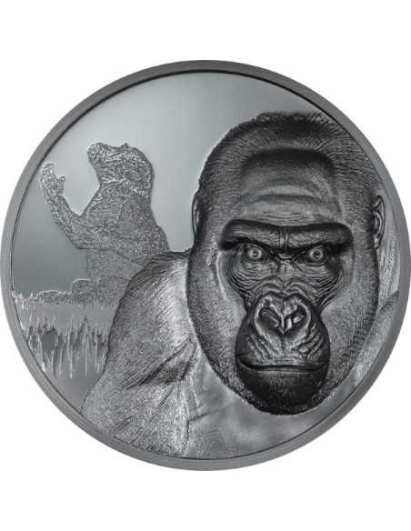 GORILLA Growing Up 2 Oz Silver Coin 2000 Francs CFA Cameroun 2024 - Coins & More - Palau