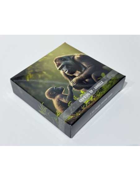 GORILLA Growing Up 2 Oz Silver Coin 2000 Francs CFA Cameroun 2024 - Coins & More - Palau