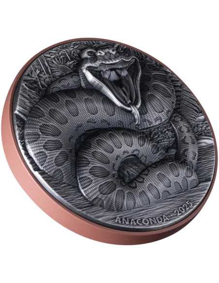 ANACONDA Double Giant Predators Silbermünze 10 Vatu Vanuatu 2025 - Coins & More - Ozanien