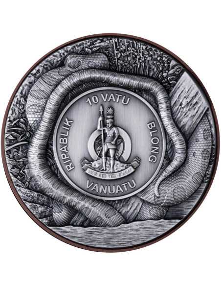 ANACONDA Double Giant Predators Silbermünze 10 Vatu Vanuatu 2025 - Coins & More - Ozanien