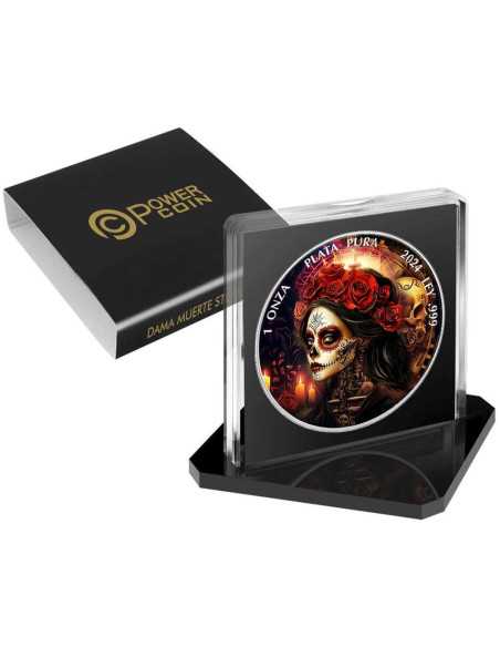 DAMA DE LA MUERTE Moneta d'argento steampunk da 1 Oz Messico 2024 - Coins & More - Messico