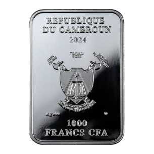 DER CHARIOT Tarot Silbermünze 1000 Francs Kamerun 2024 - Coins & More - Kamerun 2