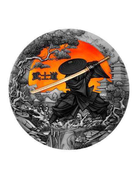 BUSHIDO Il Sentiero del Guerriero Moneta d'Argento da 2 Oz 5$ Niue 2024 - Coins & More - Niue