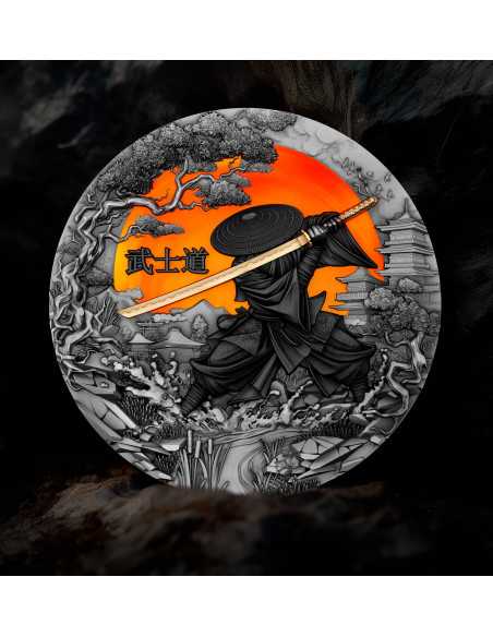 BUSHIDO Il Sentiero del Guerriero Moneta d'Argento da 2 Oz 5$ Niue 2024 - Coins & More - Niue