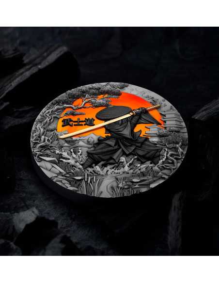 BUSHIDO Il Sentiero del Guerriero Moneta d'Argento da 2 Oz 5$ Niue 2024 - Coins & More - Niue