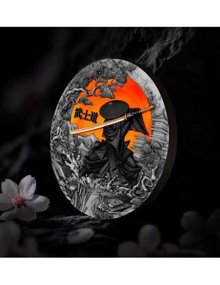 BUSHIDO Il Sentiero del Guerriero Moneta d'Argento da 2 Oz 5$ Niue 2024 - Coins & More - Niue