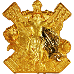 SAN ANDREA 12 APOSTOLI Moneta d'argento dorato da 2 Oz 2000 Franchi Camerun 2025 - Coins & More - Camerun