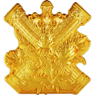 SAINT ANDREW 12 Apôtres Pièce 2 Oz Or Doré Argent 2000 Francs Cameroun 2025 - Coins & More - Cameroun 2