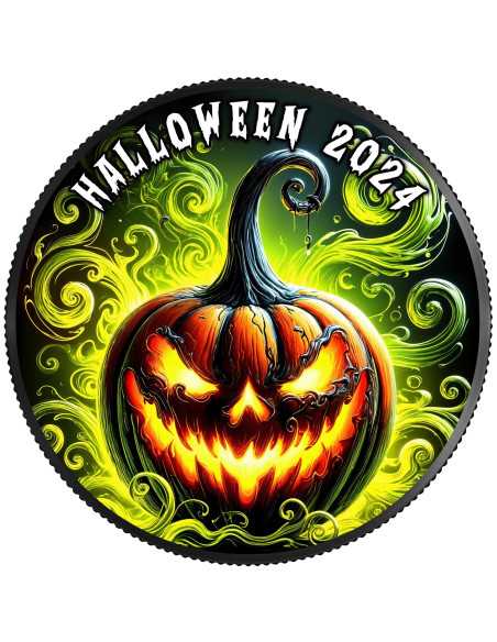 HALLOWEEN 1 Oz Silbermünze 1$ USA 2024 - Coins & More - Usa