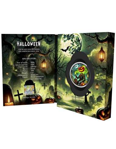 HALLOWEEN 1 Oz Silbermünze 1$ USA 2024 - Coins & More - Usa