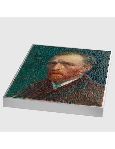 SELBSTPORTRÄT 1887 von Vincent Van Gogh Farbige 2,5 Oz Silber & 120g Kupfermünze 10000 Francs Chad 2024 - Coins & More - Tschad