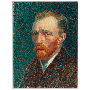 AUTOPORTRAIT 1887 de Vincent Van Gogh Pièce 2.5 Oz Argent & 120g Cuivre 10000 Francs Tchad 2024 - Coins & More - Tchad