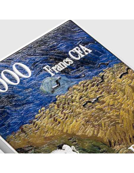 AUTOPORTRAIT 1887 de Vincent Van Gogh Pièce 2.5 Oz Argent & 120g Cuivre 10000 Francs Tchad 2024 - Coins & More - Tchad