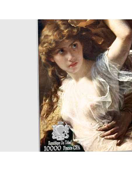 THE STORM 1880 By Pierre Auguste Cot Colored 2.5 Oz Silver & 120g Copper Coin 10000 Francs Chad 2024 - Coins & More - Chad