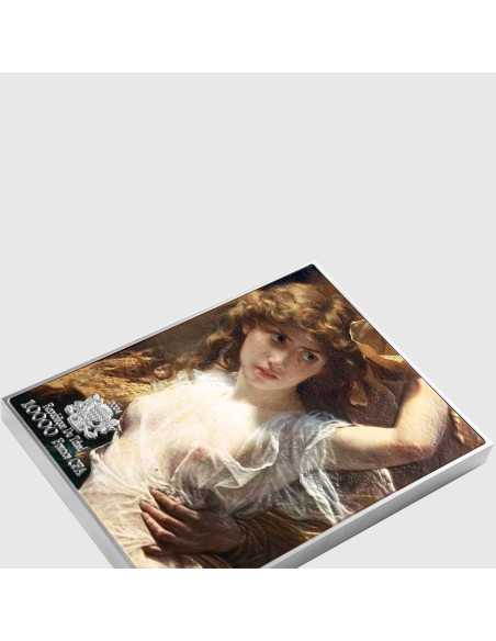 DER STURM 1880 von Pierre Auguste Cot Farbige 2,5 Oz Silber & 120g Kupfermünze 10000 Francs Tschad 2024 - Coins & More - Tschad