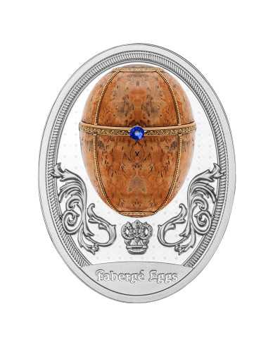 THE KARELIAN BIRCH EGG Faberge Eggs Silver Proof Coin 1$ Niue 2024 - Coins & More - Niue