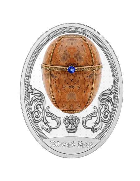 THE KARELIAN BIRCH EGG Faberge Eggs Silver Proof Coin 1$ Niue 2024 - Coins & More - Niue