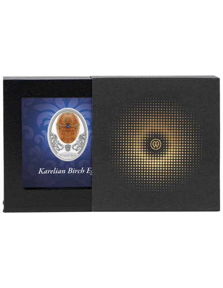 THE KARELIAN BIRCH EGG Faberge Eggs Silver Proof Coin 1$ Niue 2024 - Coins & More - Niue