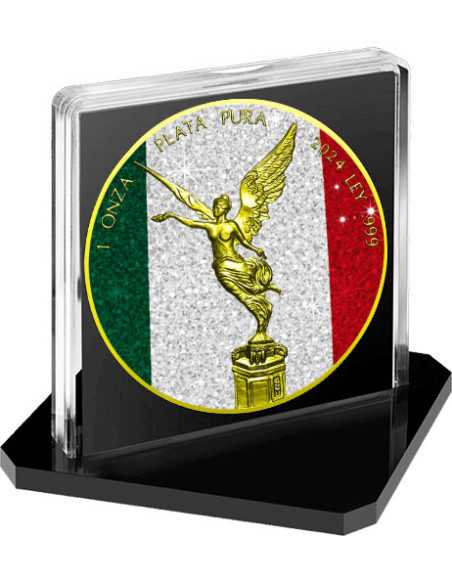 DIAMOND FLAG Libertad 1 Oz Silbermünze Mexiko 2024 - Coins & More - Mexiko