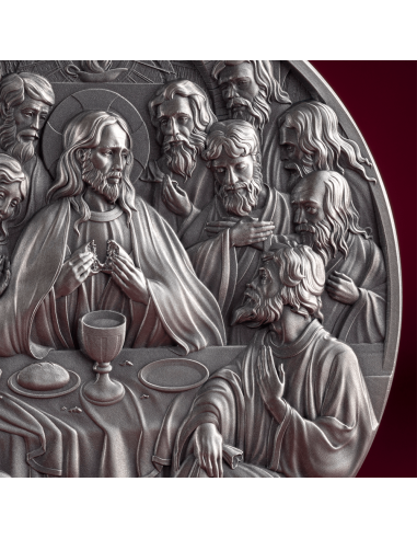 L'ULTIMA PASQUA Storie della Bibbia Moneta d'argento da 2 Oz 2000 Franchi Camerun 2024 - Coins & More - Camerun