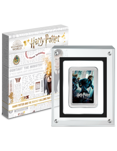HARRY POTTER ET LES RELIQUES DE LA MORT PARTIE 1 1 Oz Silver Coin 2$ Niue 2021 - Coins & More - Niue
