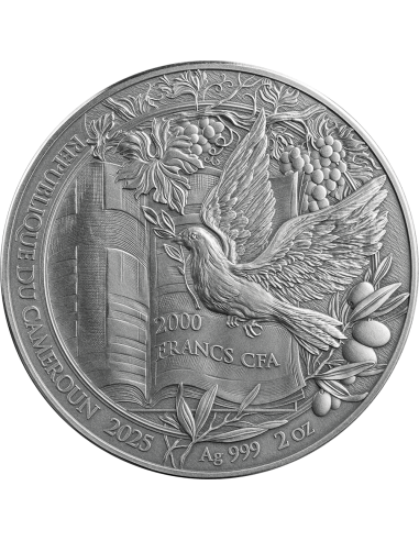 L'ULTIMA PASQUA Storie della Bibbia Moneta d'argento da 2 Oz 2000 Franchi Camerun 2024 - Coins & More - Camerun
