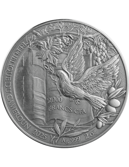 L'ULTIMA PASQUA Storie della Bibbia Moneta d'argento da 2 Oz 2000 Franchi Camerun 2024 - Coins & More - Camerun