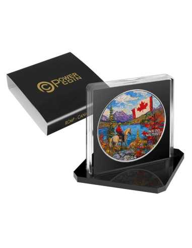 ROYAL CANADIAN MOUNTED POLICE CanadArt 1 Oz Silver Coin 1$ USA 2024 - Coins & More - Usa