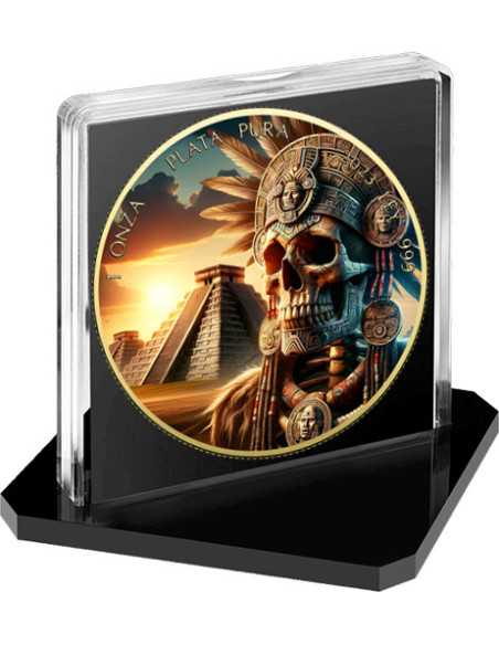 Morto Impero Maya II Moneta d'Argento Libertad da 1 Oz Messico 2023 - Coins & More - Messico