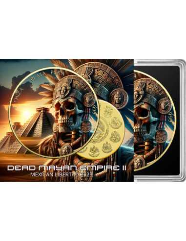Morto Impero Maya II Moneta d'Argento Libertad da 1 Oz Messico 2023 - Coins & More - Messico
