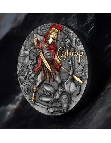 GLADIATORS Moneda de Plata de 2 Oz 5$ Niue 2024 - Coins & More - Niue