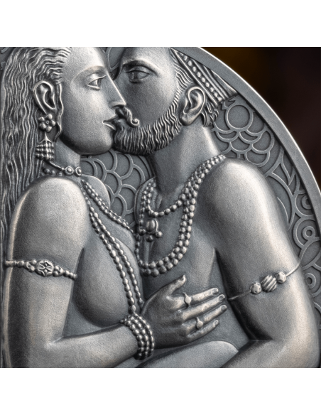 KAMA SUTRA Momente der Liebe Kamasutra 1 Oz Silbermünze 1000 Francs Kamerun 2025 - Coins & More - Kamerun