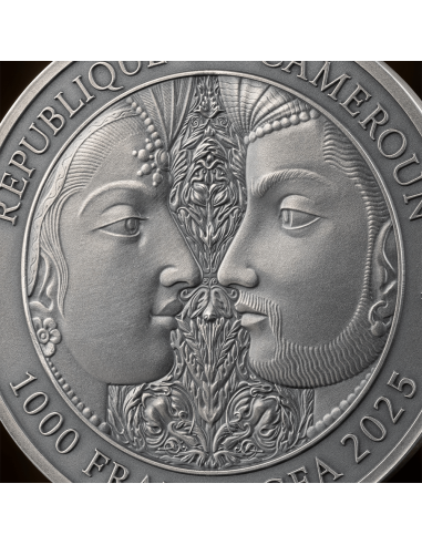 KAMA SUTRA Momente der Liebe Kamasutra 1 Oz Silbermünze 1000 Francs Kamerun 2025 - Coins & More - Kamerun
