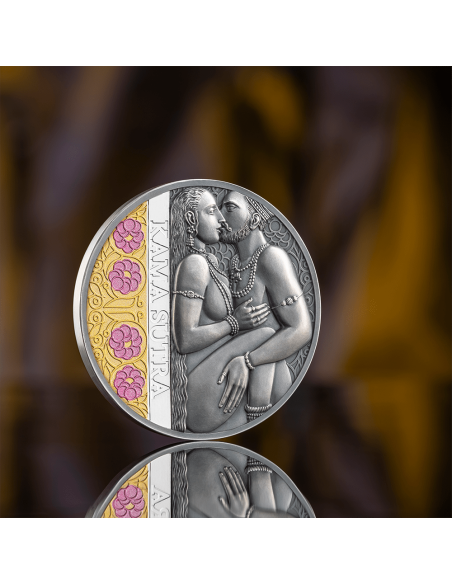 KAMA SUTRA Momentos de Amor Kamasutra 1 Oz Moneda de Plata 1000 Francos Camerún 2025 - Coins & More - Camerún