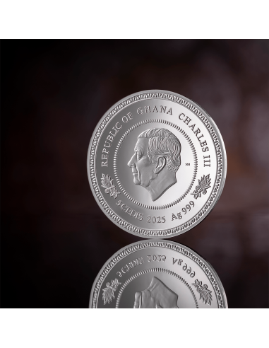 ÁRBOL DE OTOÑO DE LA VIDA 1 Oz Moneda de Plata 5 Cedis Ghana 2025 - Coins & More - Ghana