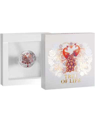 AUTUMN TREE OF LIFE 1 Oz Silber Proof Münze 5 Cedis Ghana 2025 - Coins & More - Ghana