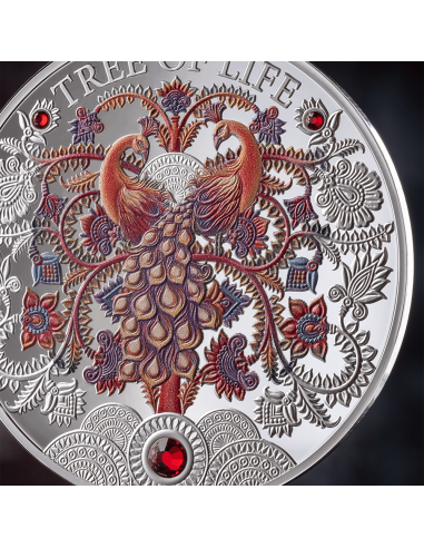 ÁRBOL DE OTOÑO DE LA VIDA 1 Oz Moneda de Plata 5 Cedis Ghana 2025 - Coins & More - Ghana