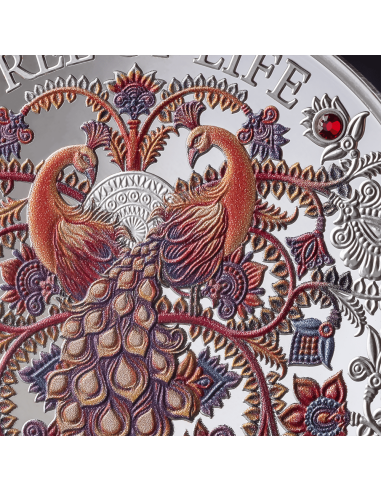 AUTUMN TREE OF LIFE 1 Oz Silber Proof Münze 5 Cedis Ghana 2025 - Coins & More - Ghana
