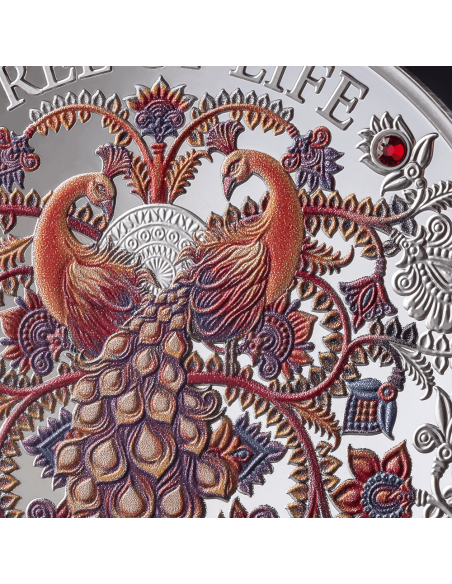 AUTUMN TREE OF LIFE Moneta d'argento da 1 Oz 5 Cedis Ghana 2025 - Coins & More - Ghana